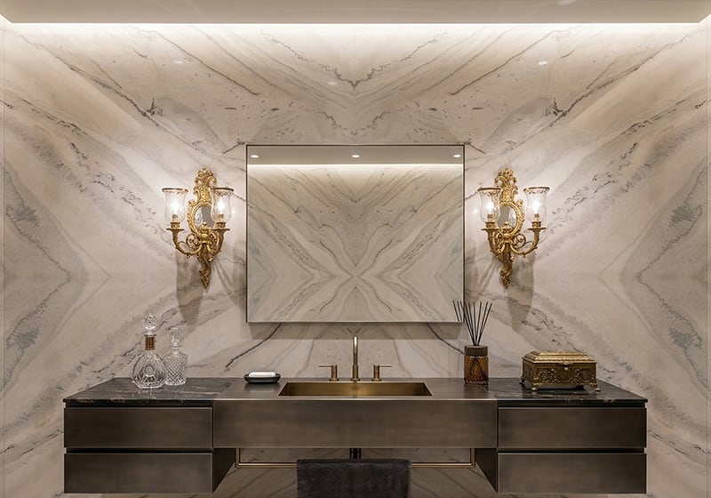 Macaubas Select Honed Quartzite Slab Random room scene 3