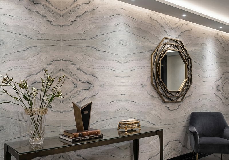 Macaubas Select Polished Quartzite Slab Random room scene 4
