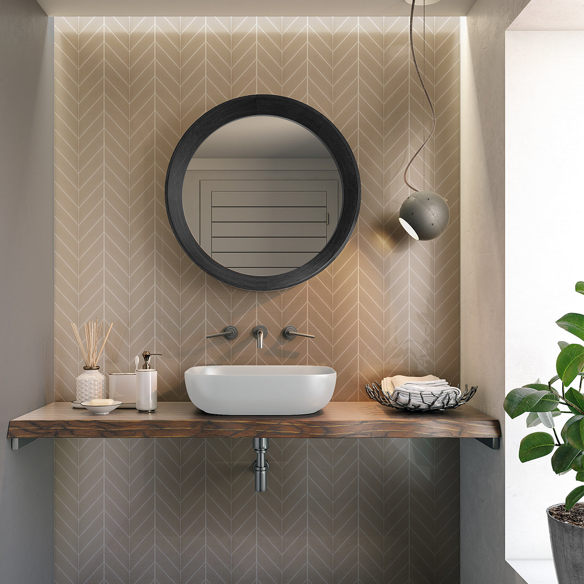 Acorn Glossy Chevron Ceramic Tiles 2x6 Ceramic Glossy 2x6 Tiles — 2