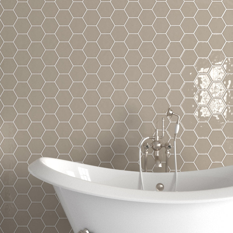 Acorn Glossy Hexagon 5 Ceramic Tiles 5 Ceramic Glossy 6x6 Tiles — 2