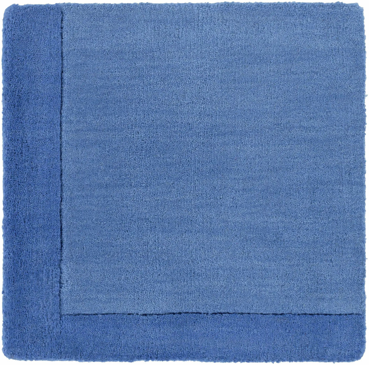 Macedon Blue Bordered Wool Rug, photo 5 of 19