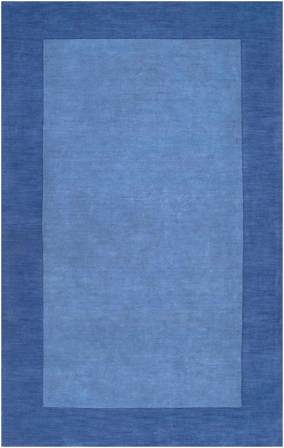 Macedon Blue Bordered Wool Rug, photo 10 of 19