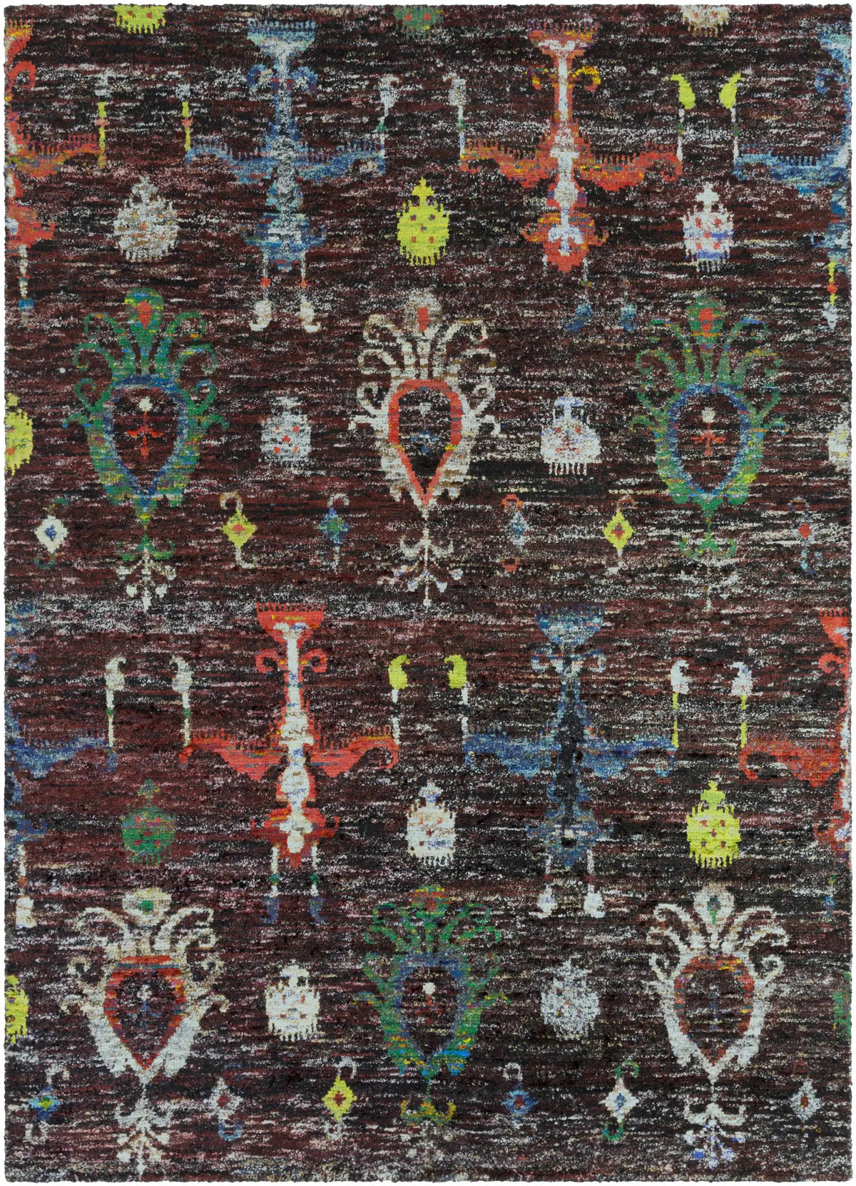 Macy 5x8 Handmade Black Silk Carpet - Clearance, photo 4 of 4