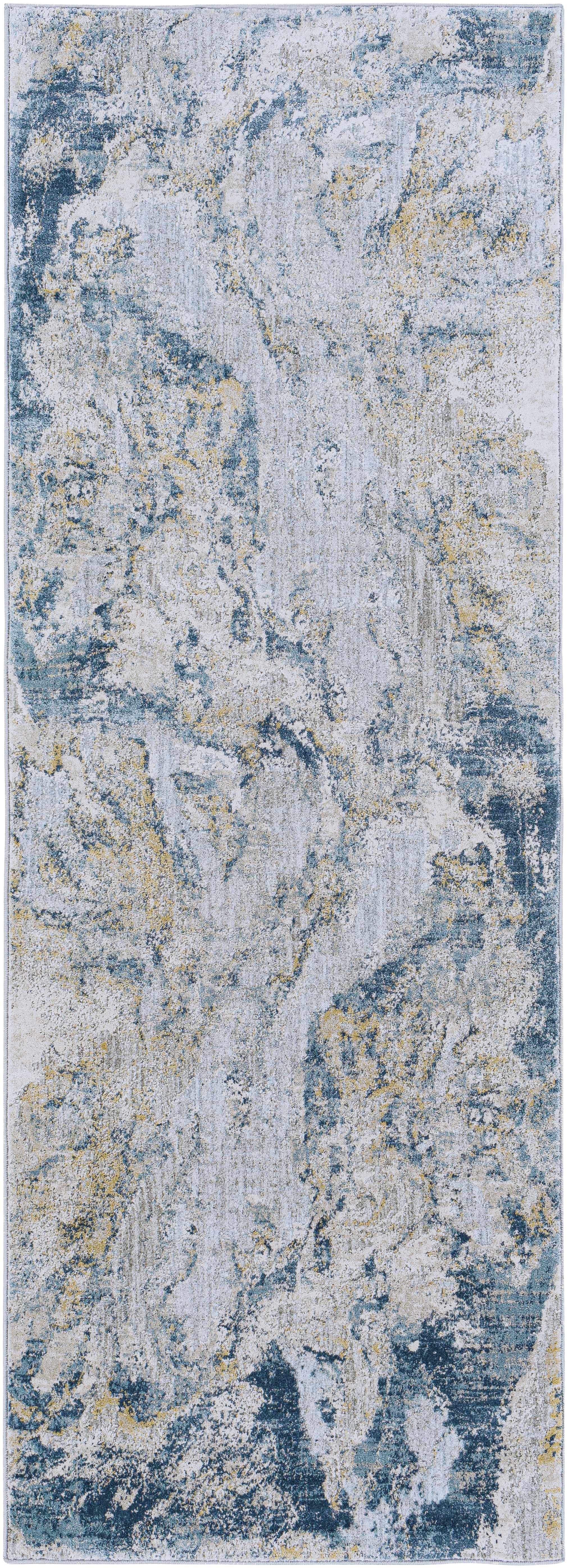 Maddington Gray Marble Thick Luxe Rug by Boutique Rugs