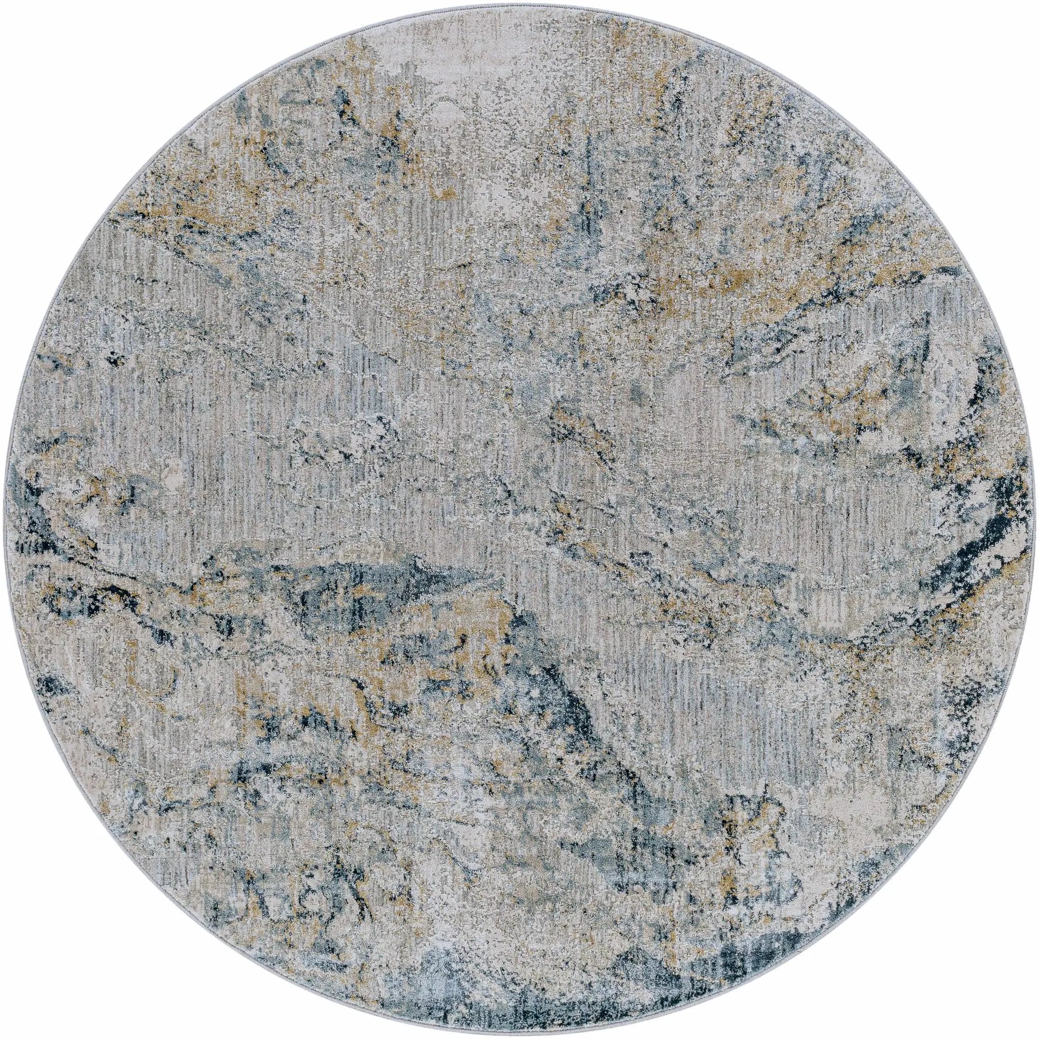 Maddington Gray Marble Thick Luxe Rug by Boutique Rugs