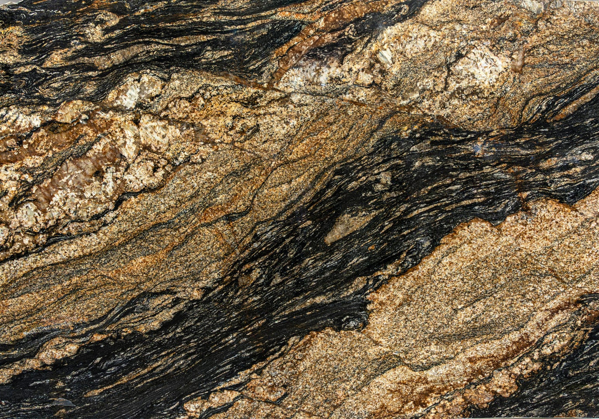 Magma Black Polished Granite Slab Random