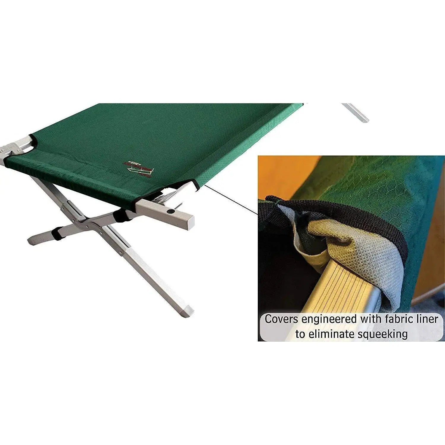 Maine Military Cot HD – Heavy-Duty Full-Size Aluminum Cot with 375 lb Capacity by Outdoor-USA®