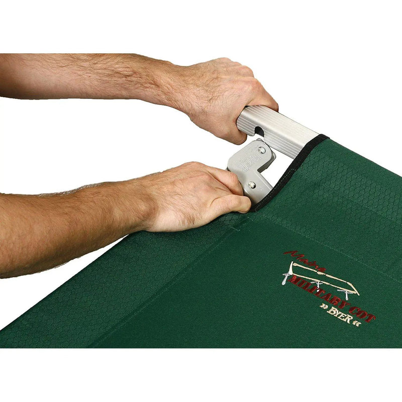 Maine Military Cot HD – Heavy-Duty Full-Size Aluminum Cot with 375 lb Capacity by Outdoor-USA®