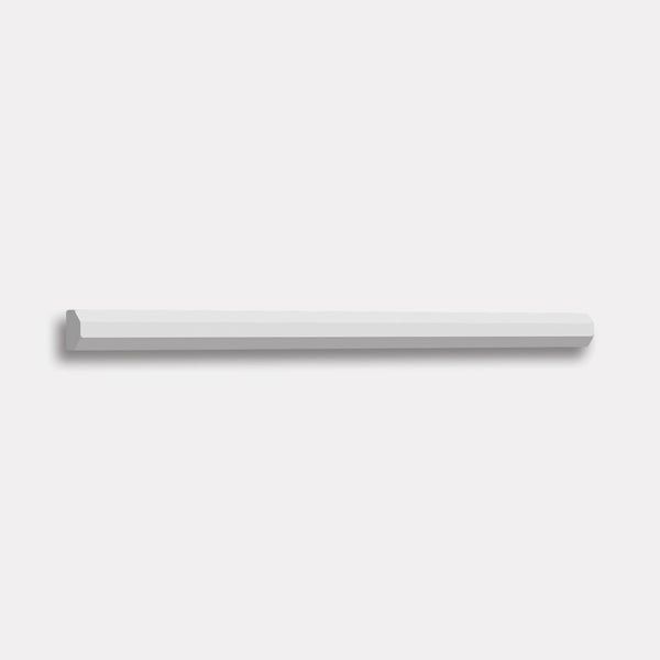 Maiolica White Glazed Pencil Ceramic Moldings 1/2x10