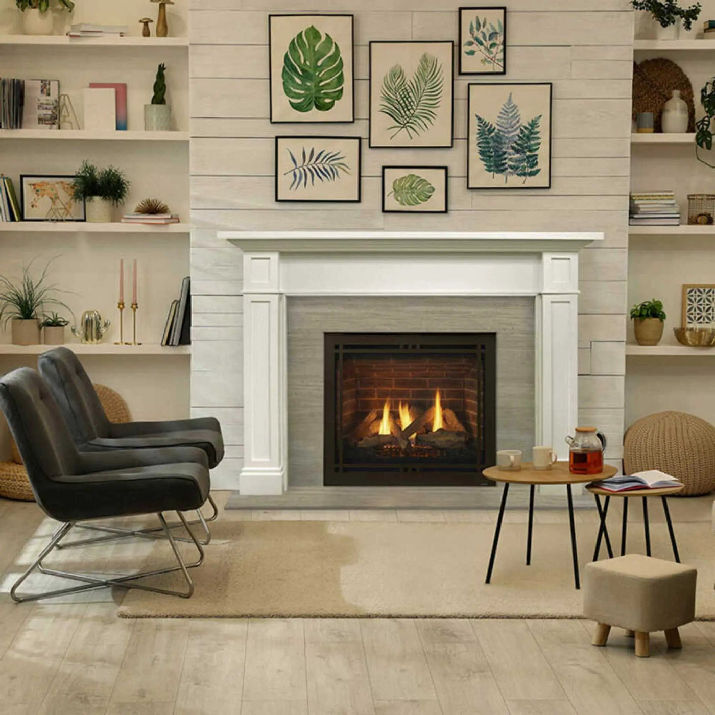 Majestic Quartz 36-Inch Platinum Direct Vent Fireplace [QUARTZPLA36IN/IL] (SAK03613) by SAKSBY WHOLESALE