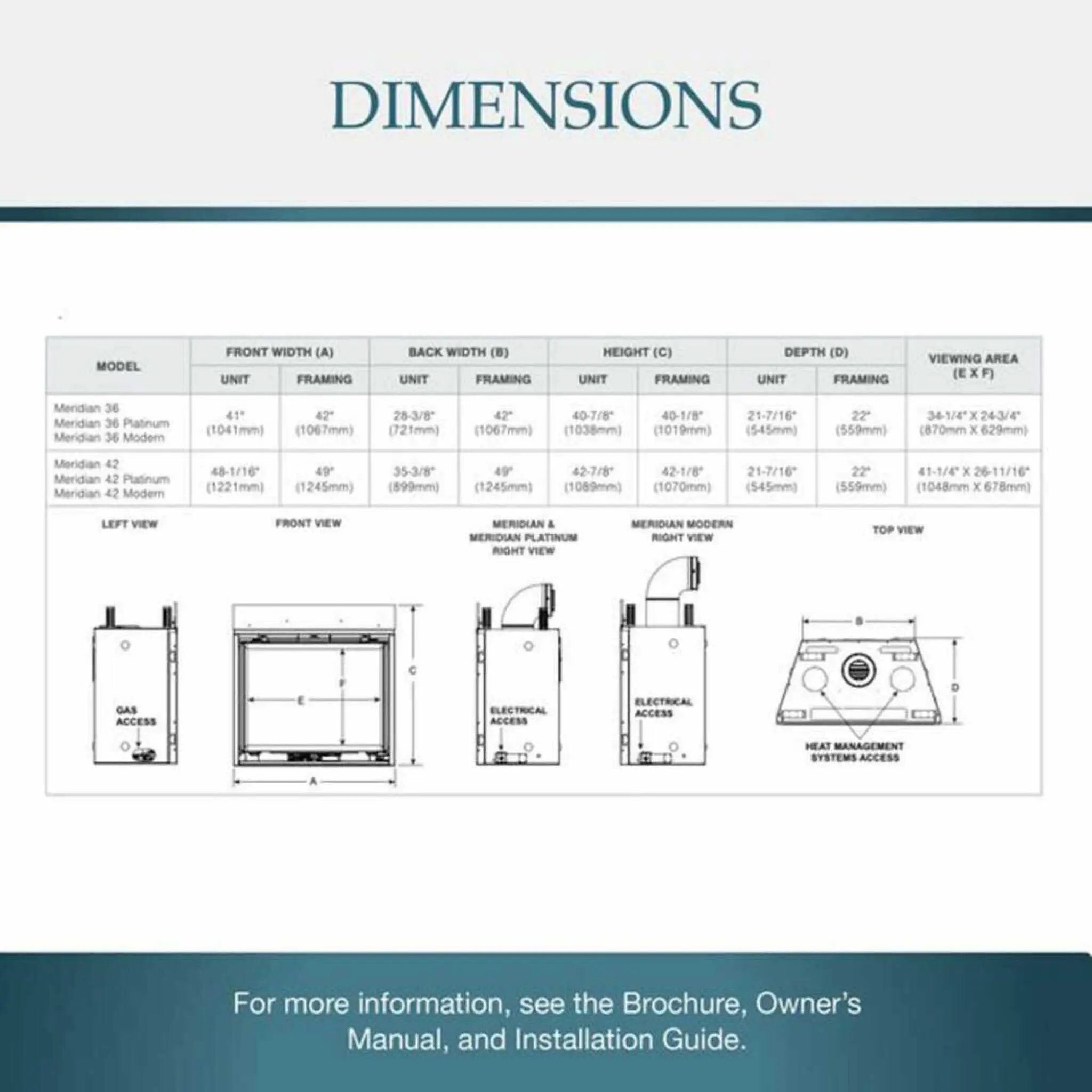 Majestic Meridian 42-Inch Natural Gas Fireplace [MER42N] (SAK43895) by SAKSBY WHOLESALE