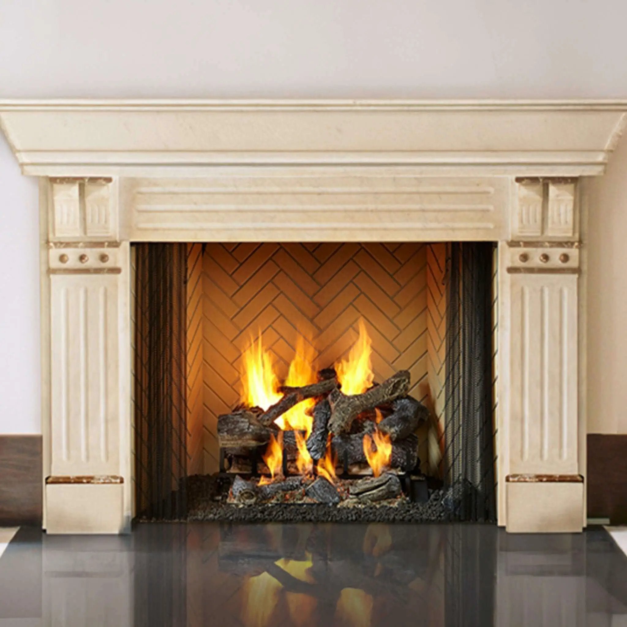 Majestic Ashland 36-Inch Open Wood Burning Fireplace [ASH36] (SAK81529) by SAKSBY WHOLESALE