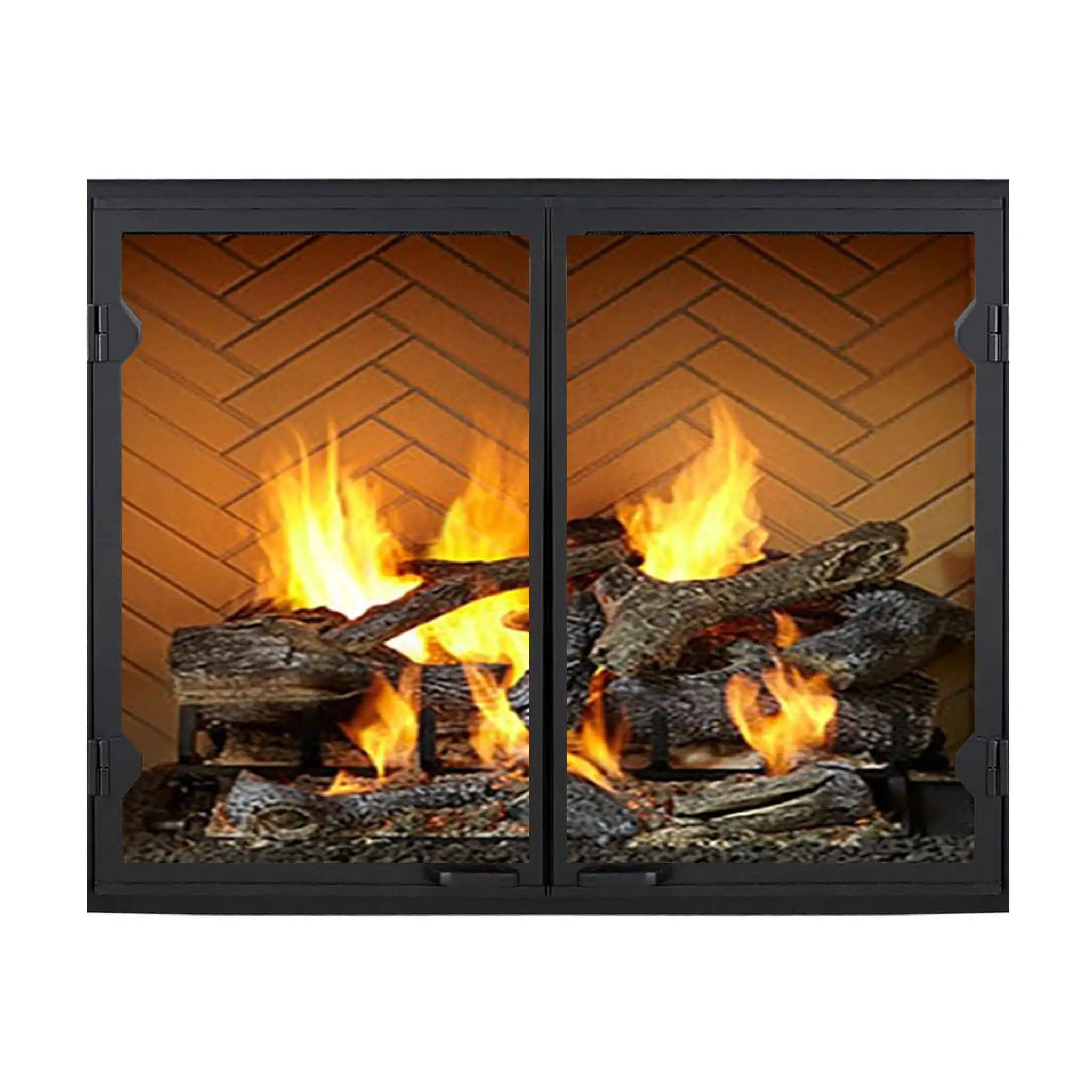 Majestic Biltmore 42-Inch Herringbone Pattern Open Wood Burning Fireplace [SB80HB] (SAK62149) by SAKSBY WHOLESALE