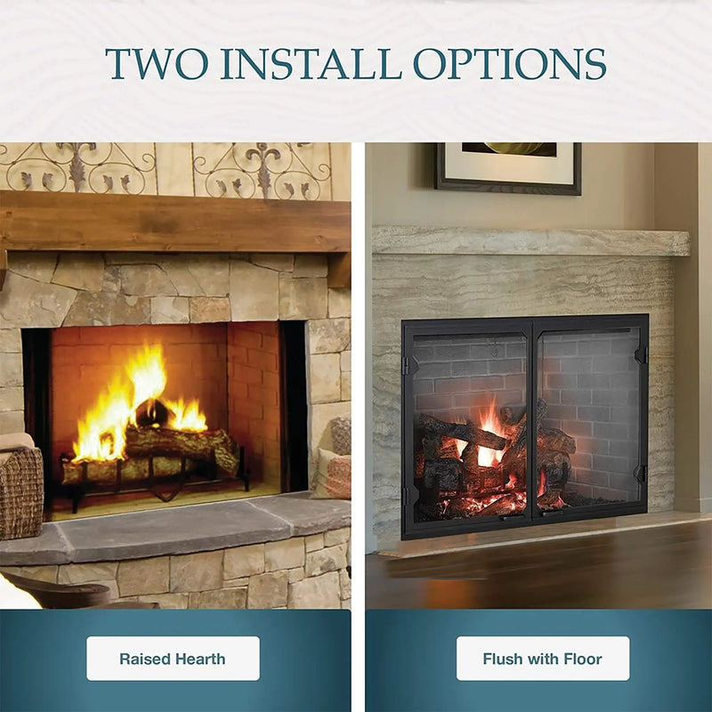 Majestic Biltmore 36-Inch Herringbone Pattern Open Wood-Burning Fireplace [SB60HB] (SAK62147) by SAKSBY WHOLESALE