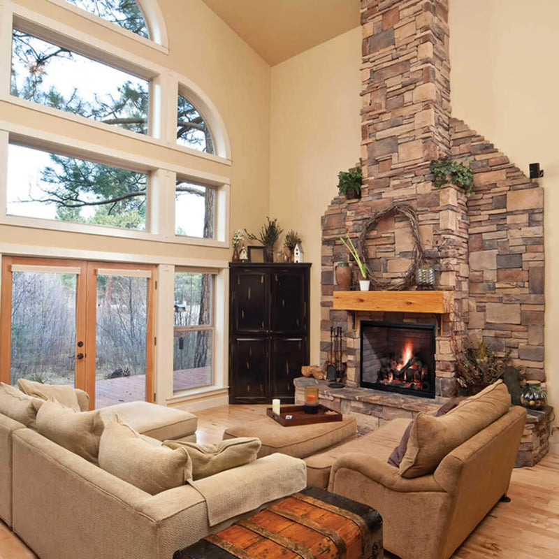 Majestic Biltmore 42-Inch Herringbone Pattern Open Wood Burning Fireplace [SB80HB] (SAK62149) by SAKSBY WHOLESALE