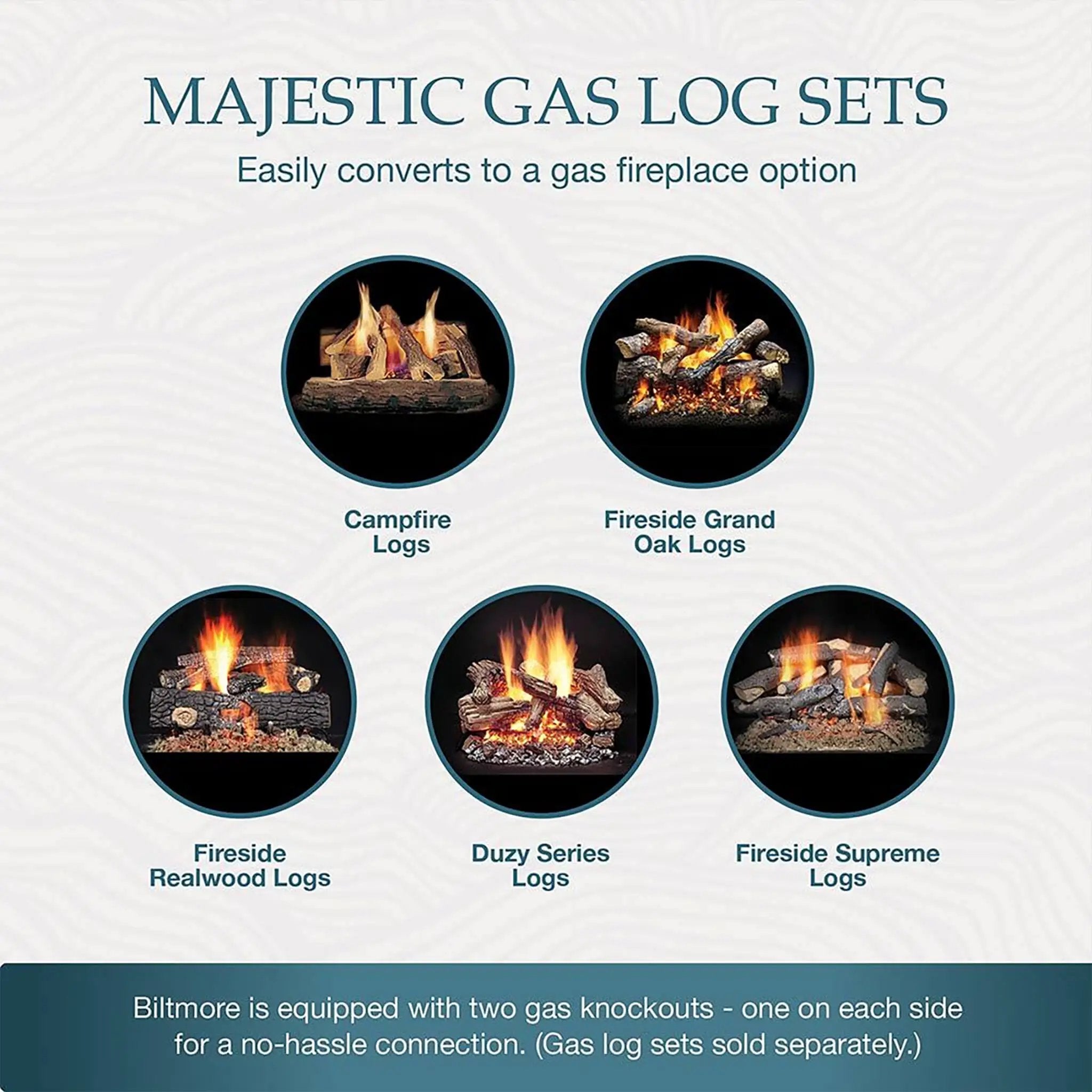 Majestic Biltmore 42-Inch Herringbone Pattern Open Wood Burning Fireplace [SB80HB] (SAK62149) by SAKSBY WHOLESALE