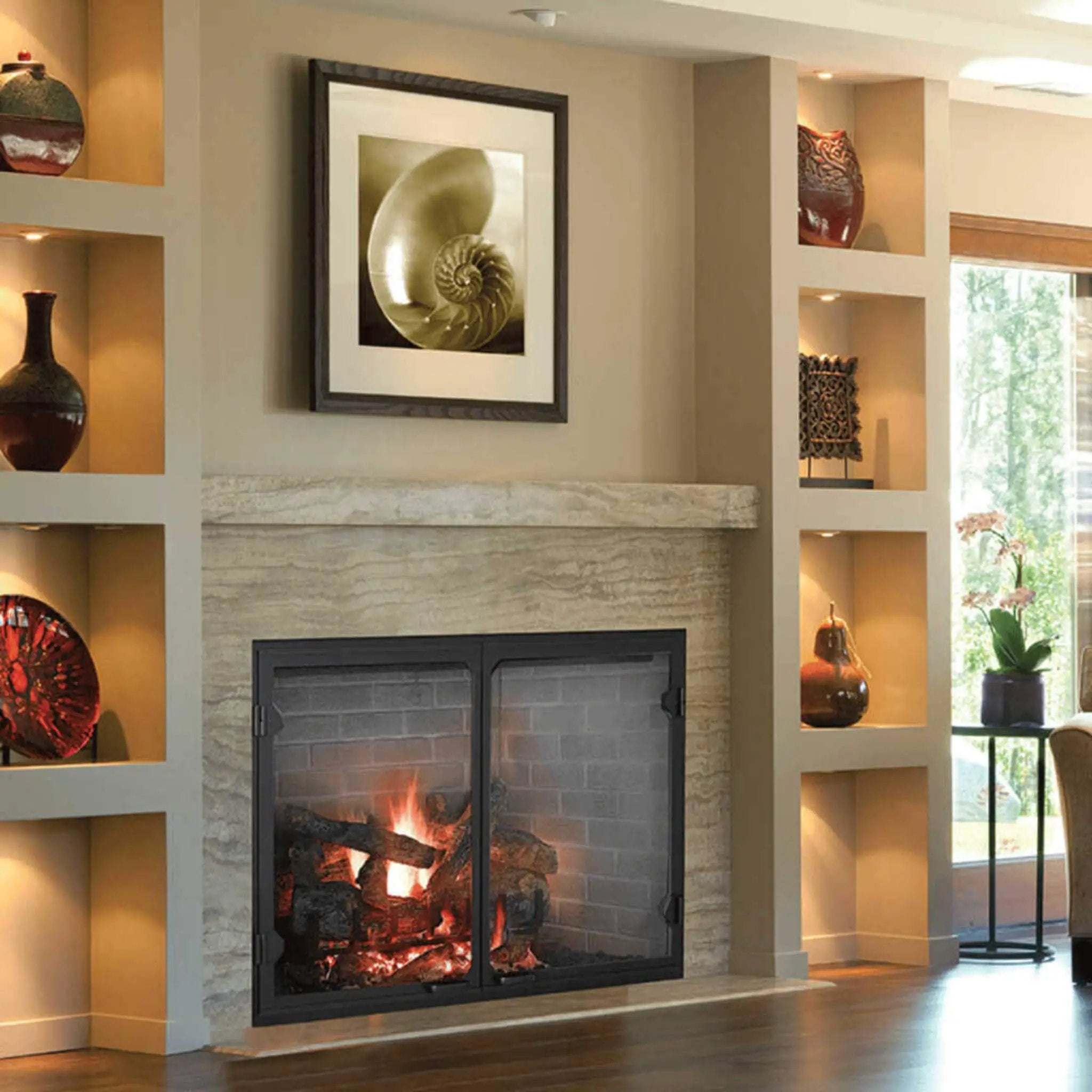 Majestic Biltmore 50-Inch Herringbone Pattern Open Wood-Burning Fireplace [SB100HB] (SAK62529) by SAKSBY WHOLESALE