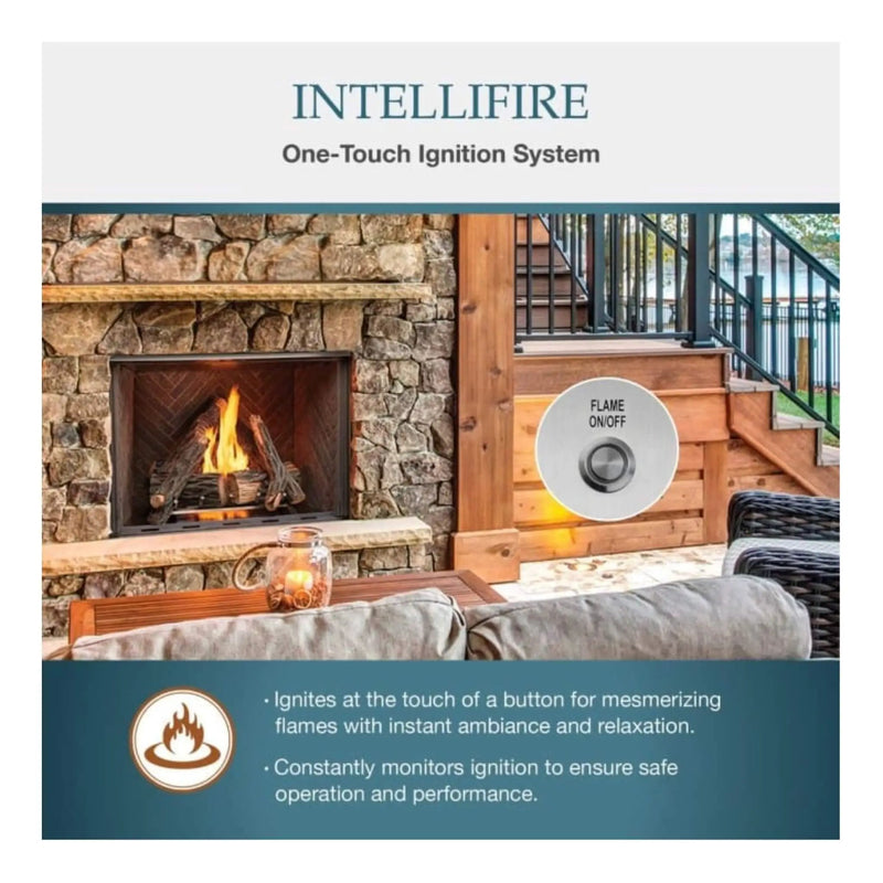 Majestic Courtyard 55K BTU 42-Inch Traditional Outdoor Gas Fireplace With Stacked Concrete Refractory [ODCOUG-42TS] (SAK75312) by SAKSBY WHOLESALE