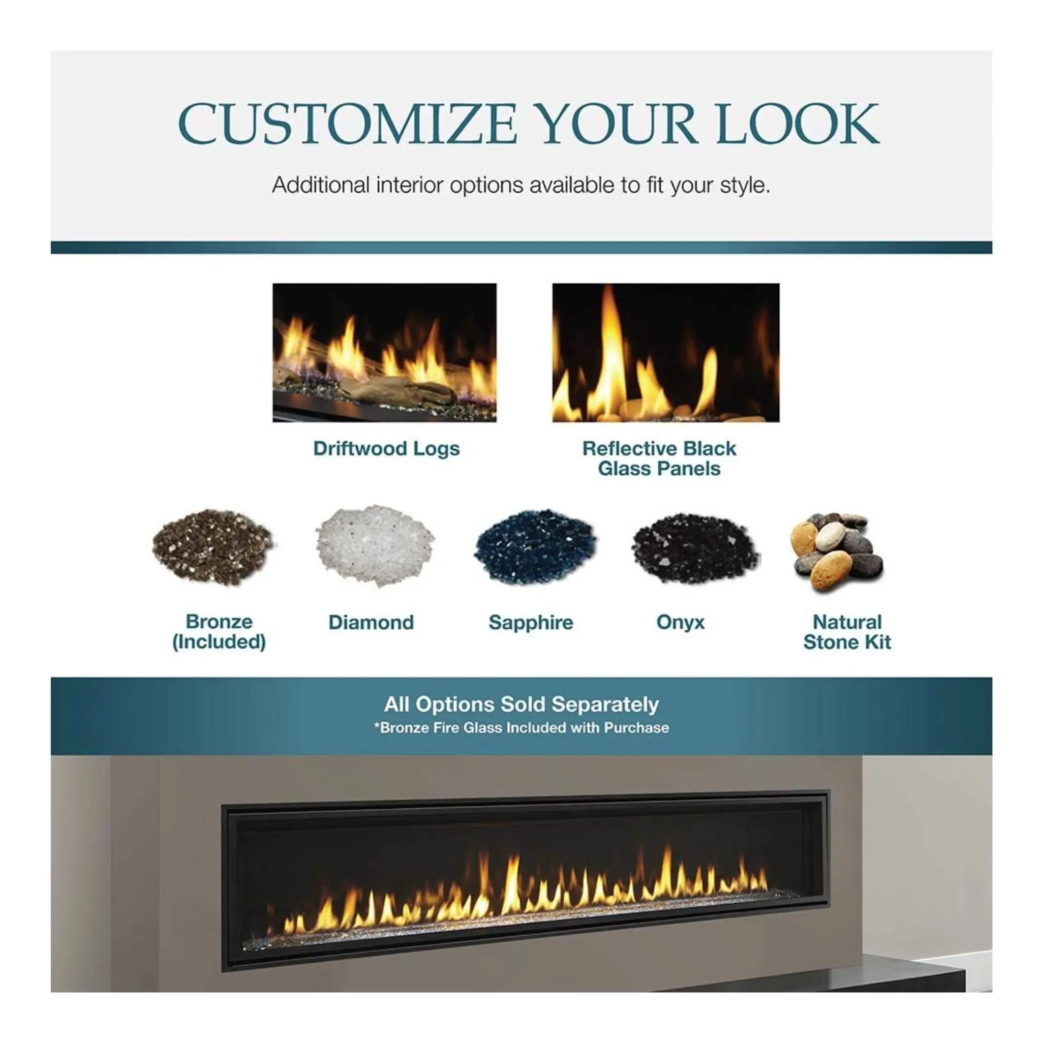 Majestic Echelon II 60-Inch Linear Direct Vent Fireplace [ECHEL60IN-C] (SAK57214) by SAKSBY WHOLESALE