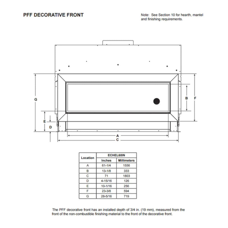 Majestic Echelon II 60-Inch Linear Direct Vent Fireplace [ECHEL60IN-C] (SAK57214) by SAKSBY WHOLESALE