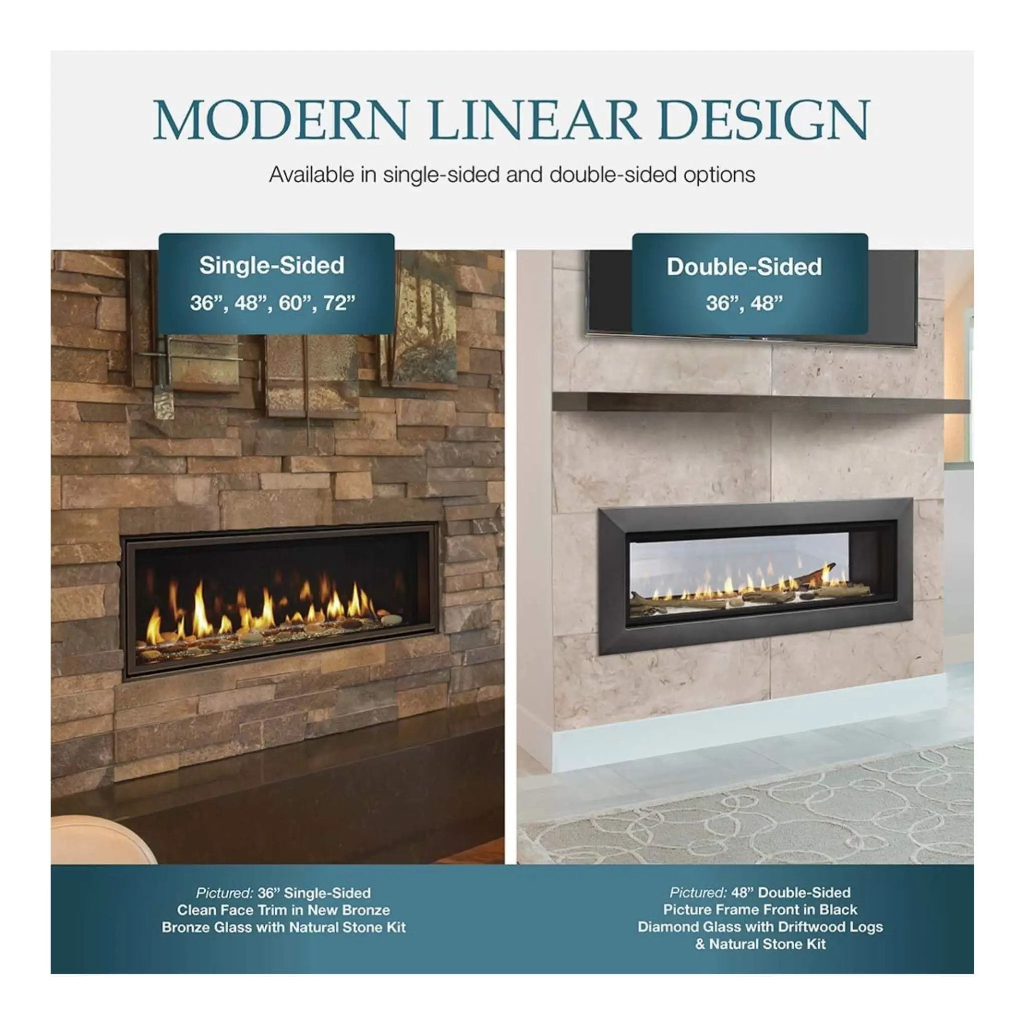 Majestic Echelon II 60-Inch Linear Direct Vent Fireplace [ECHEL60IN-C] (SAK57214) by SAKSBY WHOLESALE