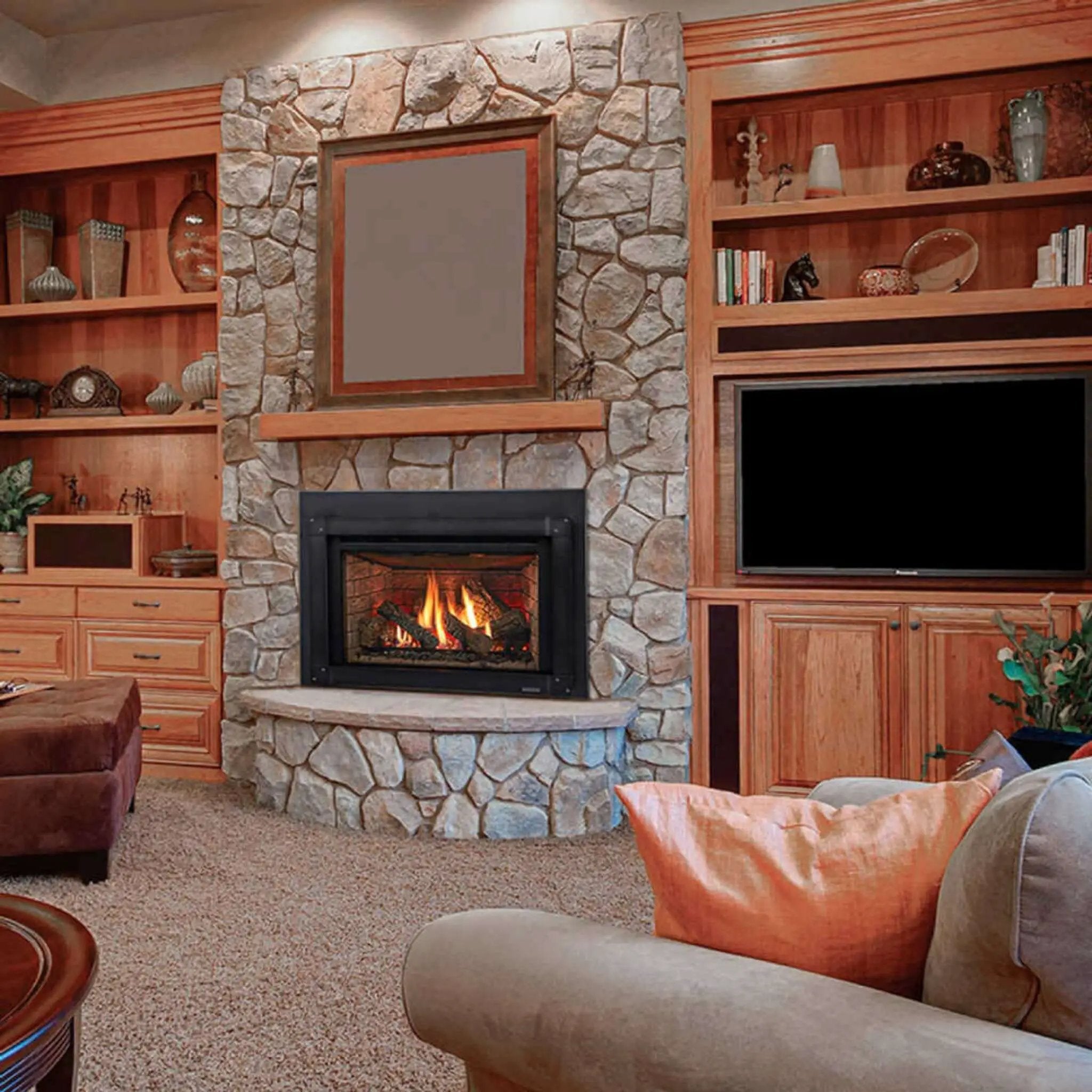 Majestic Meridian 36-Inch Platinum Natural Gas Fireplace [MER36PN] (SAK43751) by SAKSBY WHOLESALE