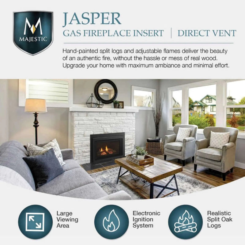 Majestic Jasper 30-Inch Direct Vent Natural Gas Insert [JASPER30IN] (SAK21396) by SAKSBY WHOLESALE