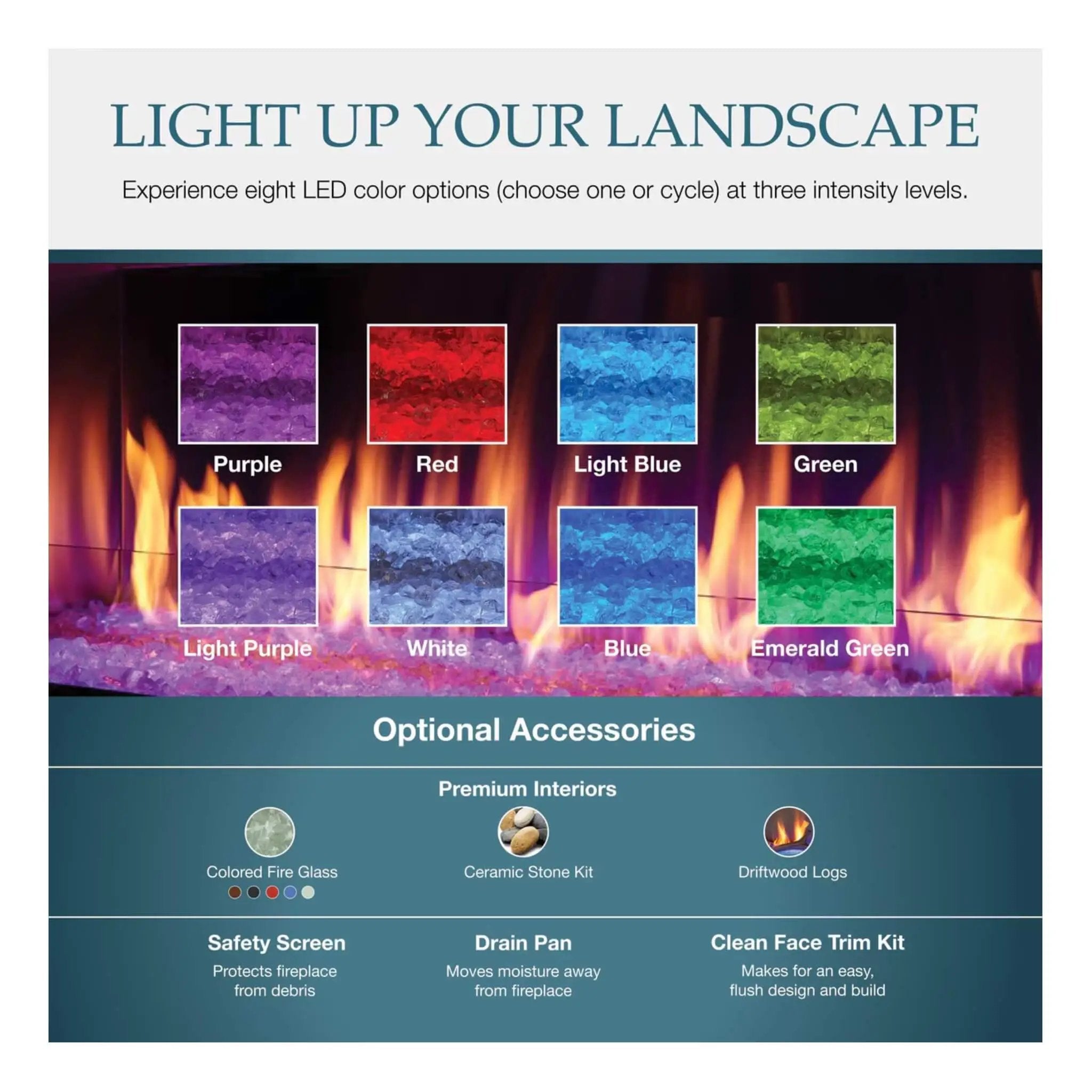Majestic Lanai 60-Inch Single Sided Linear Outdoor Gas Fireplace [ODLANAIG-60] (SAK94821) by SAKSBY WHOLESALE