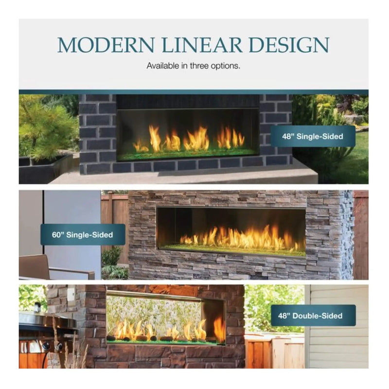 Majestic Lanai 48-Inch Single Sided Linear Outdoor Gas Fireplace [ODLANAIG-48] (SAK95127) by SAKSBY WHOLESALE