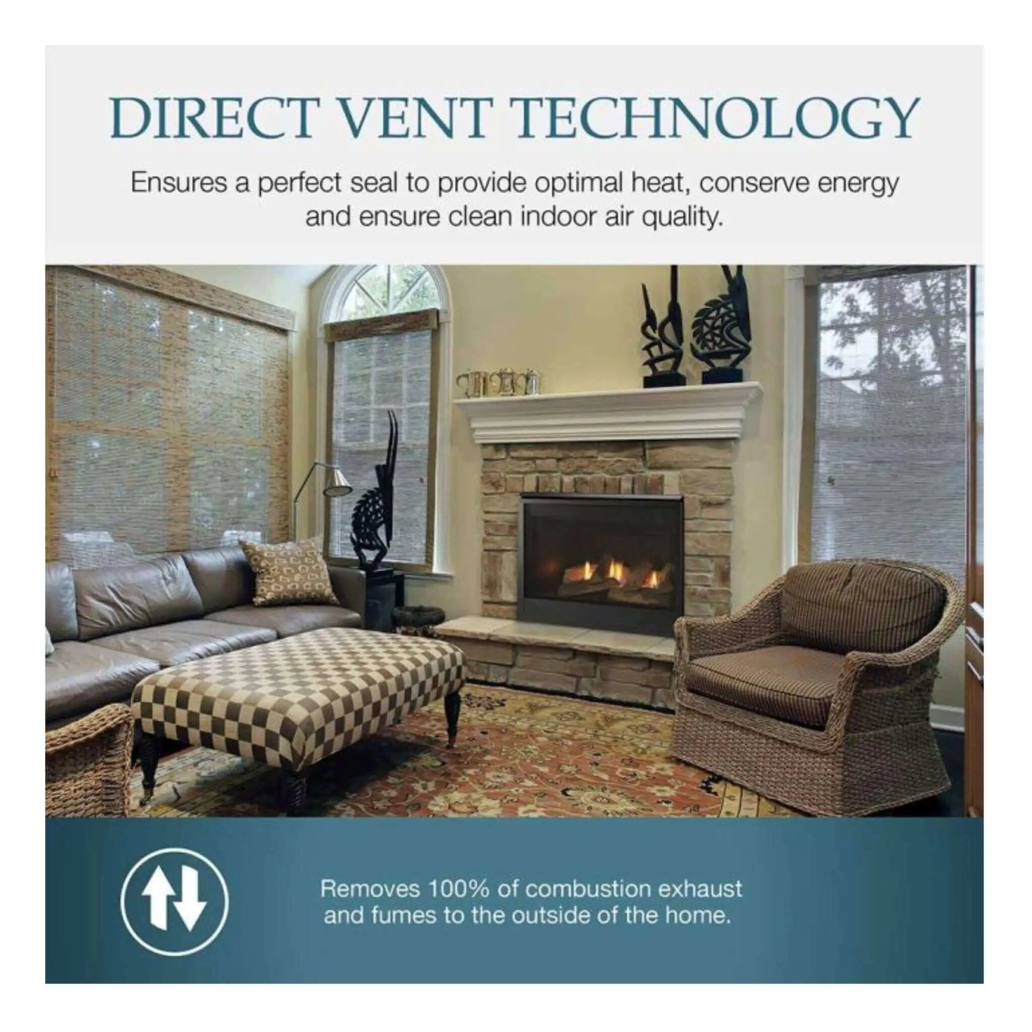 Majestic Mercury 32-Inch Direct Vent Natural Gas Fireplace [MERC32IN] (SAK15031) by SAKSBY WHOLESALE