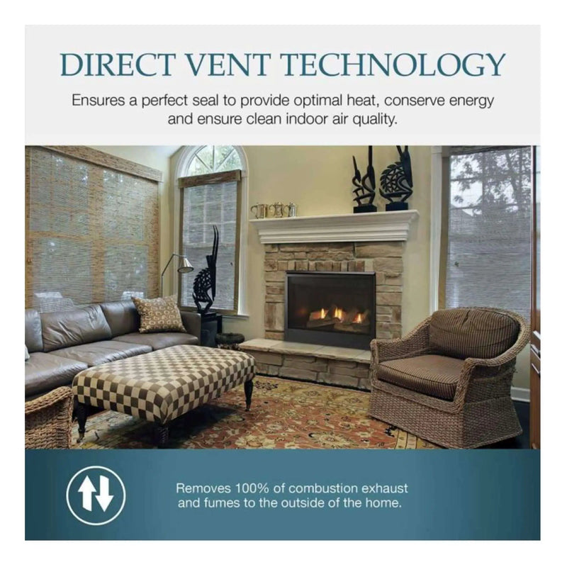 Majestic Mercury 32-Inch Direct Vent Natural Gas Fireplace [MERC32IN] (SAK15031) by SAKSBY WHOLESALE