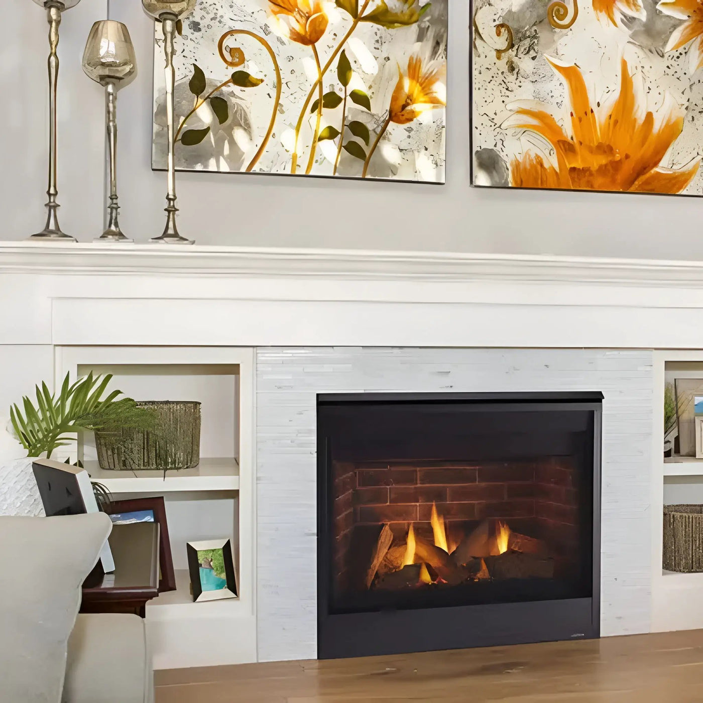 Majestic Quartz 36-Inch Platinum Direct Vent Fireplace [QUARTZPLA36IN/IL] (SAK03613) by SAKSBY WHOLESALE