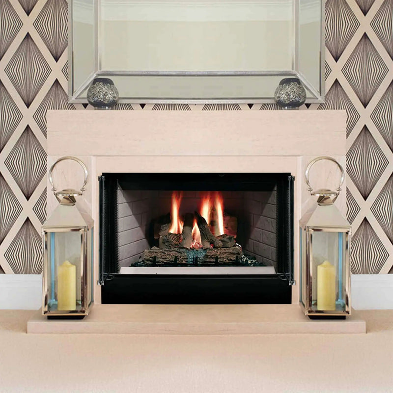 Majestic Sovereign 42-Inch Black Wood Burning Fireplace [SA42R/C] (SAK59347) by SAKSBY WHOLESALE