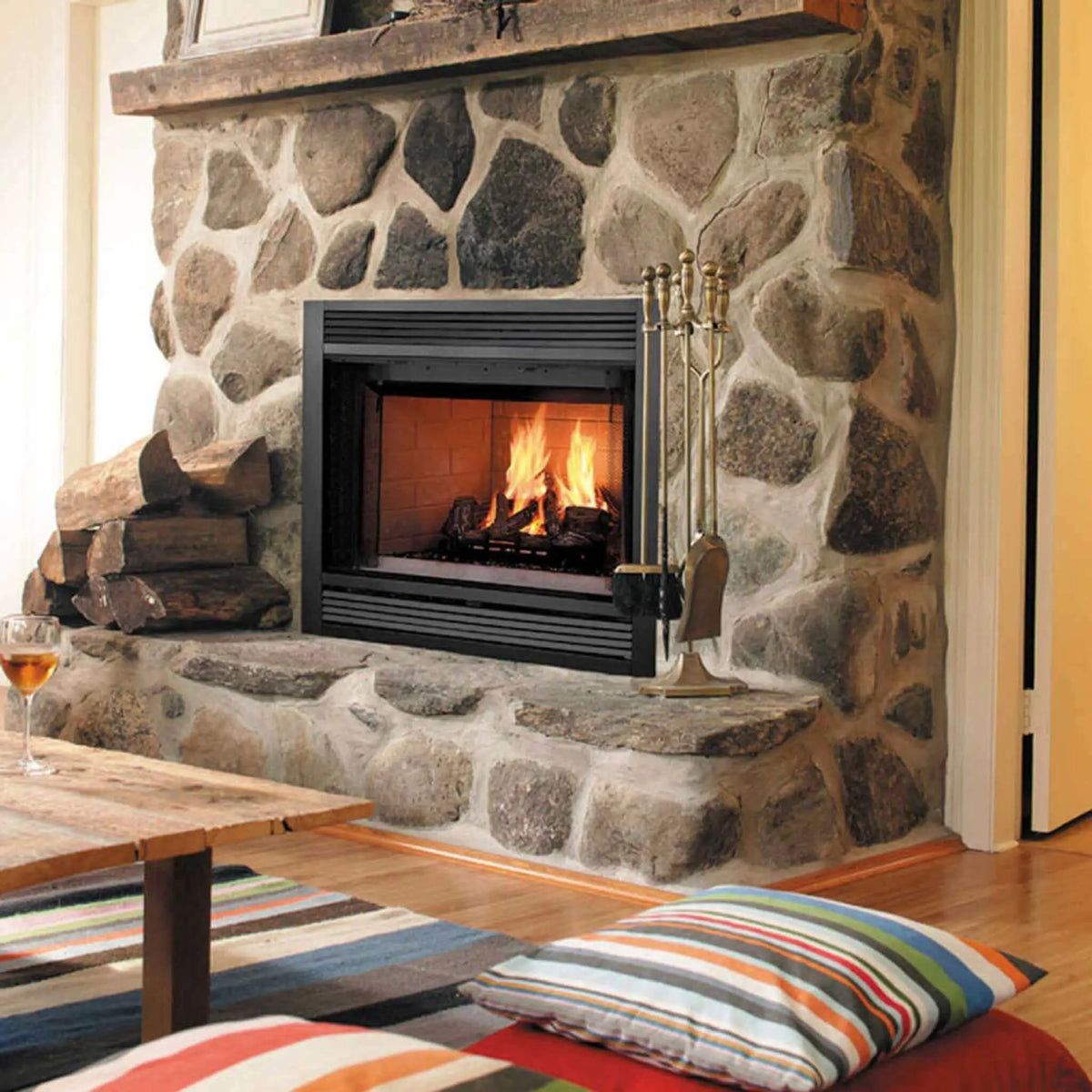 Majestic Sovereign 42-Inch Black Wood Burning Fireplace [SA42R/C] (SAK59347) by SAKSBY WHOLESALE