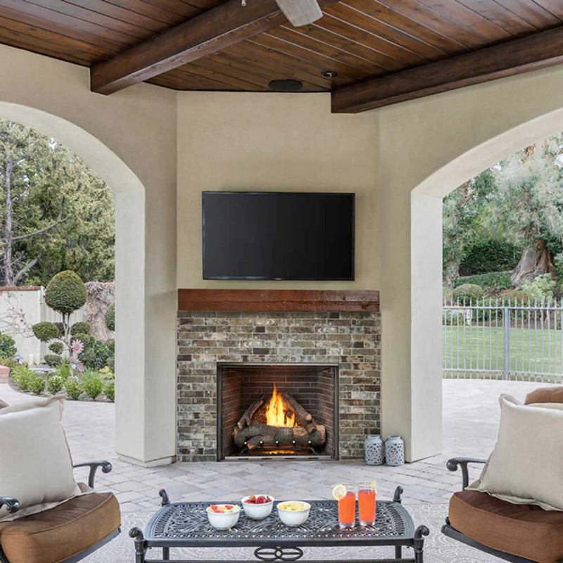 Majestic Traditional Stacked Brick Courtyard Outdoor Gas Fireplace [ODCOUG-36/42SSL] (SAK95813) by SAKSBY WHOLESALE