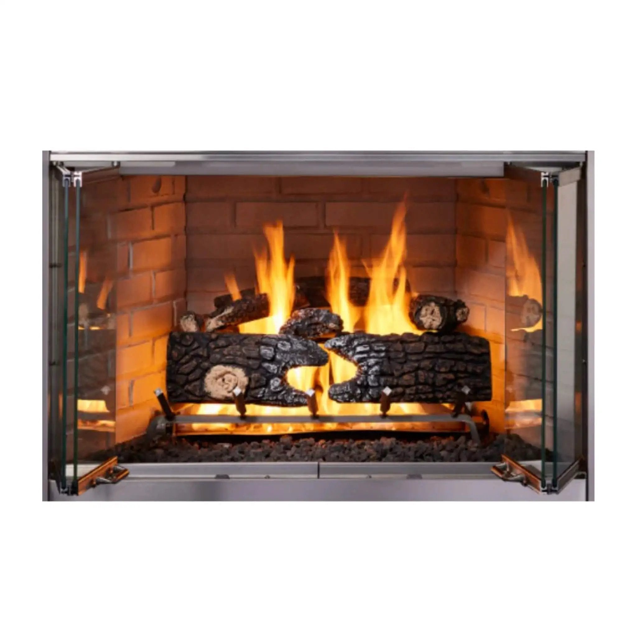 Majestic Villawood 42-Inch Traditional Refractory Outdoor Wood Burning Fireplace [ODVILLA-42T-B] (SAK14358) by SAKSBY WHOLESALE