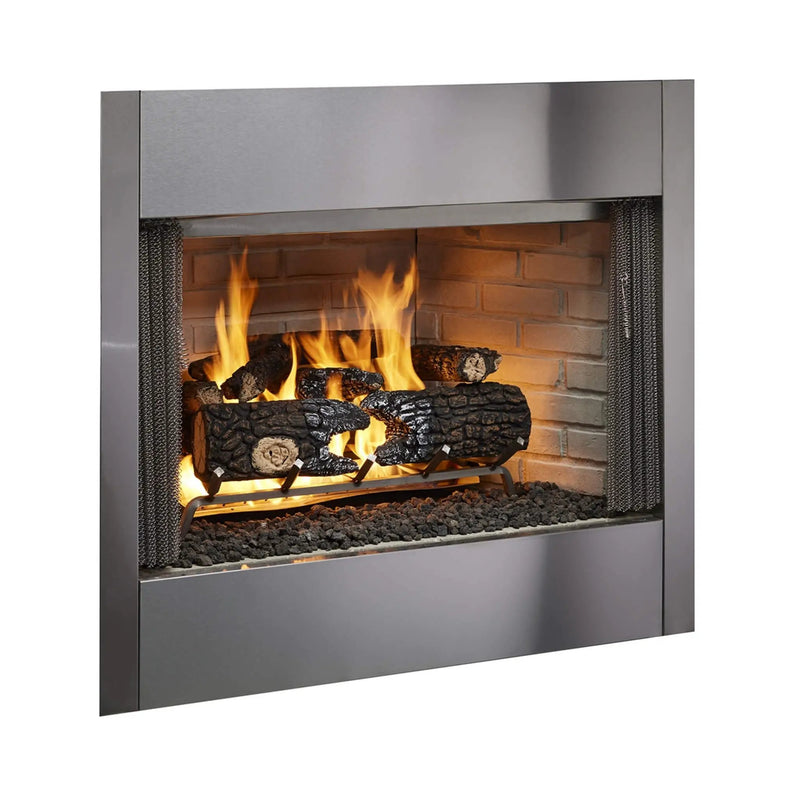 Majestic Villawood 42-Inch Traditional Refractory Outdoor Wood Burning Fireplace [ODVILLA-42T-B] (SAK14358) by SAKSBY WHOLESALE