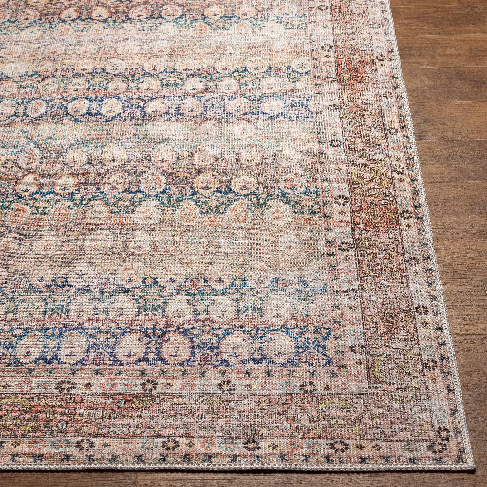 Maligaya Distressed Washable Rug - Clearance by Boutique Rugs