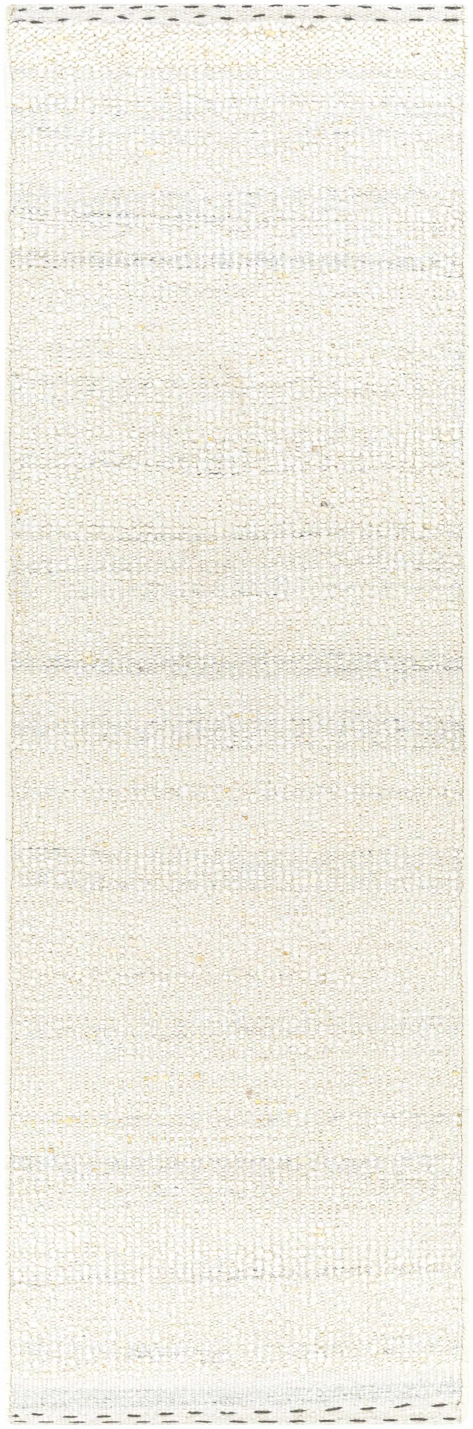Yaniklar Cream Flat Woven Wool Rug by Boutique Rugs