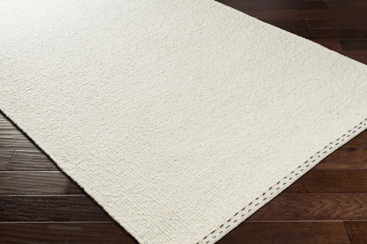 Yaniklar Cream Flat Woven Wool Rug, photo 10 of 13
