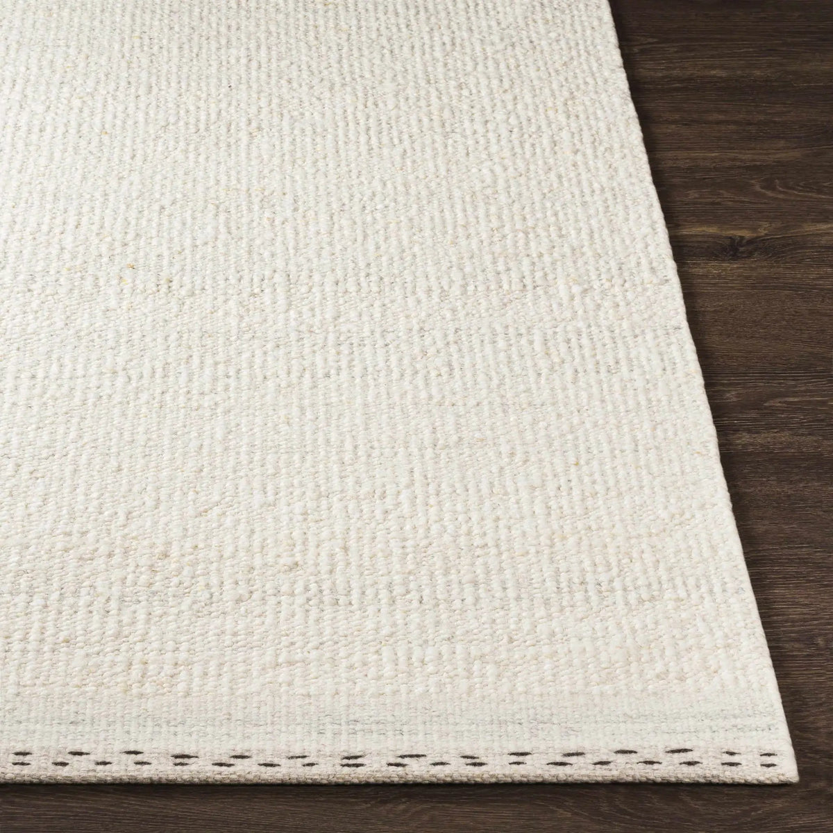Yaniklar Cream Flat Woven Wool Rug, photo 11 of 13