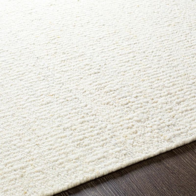 Yaniklar Cream Flat Woven Wool Rug by Boutique Rugs