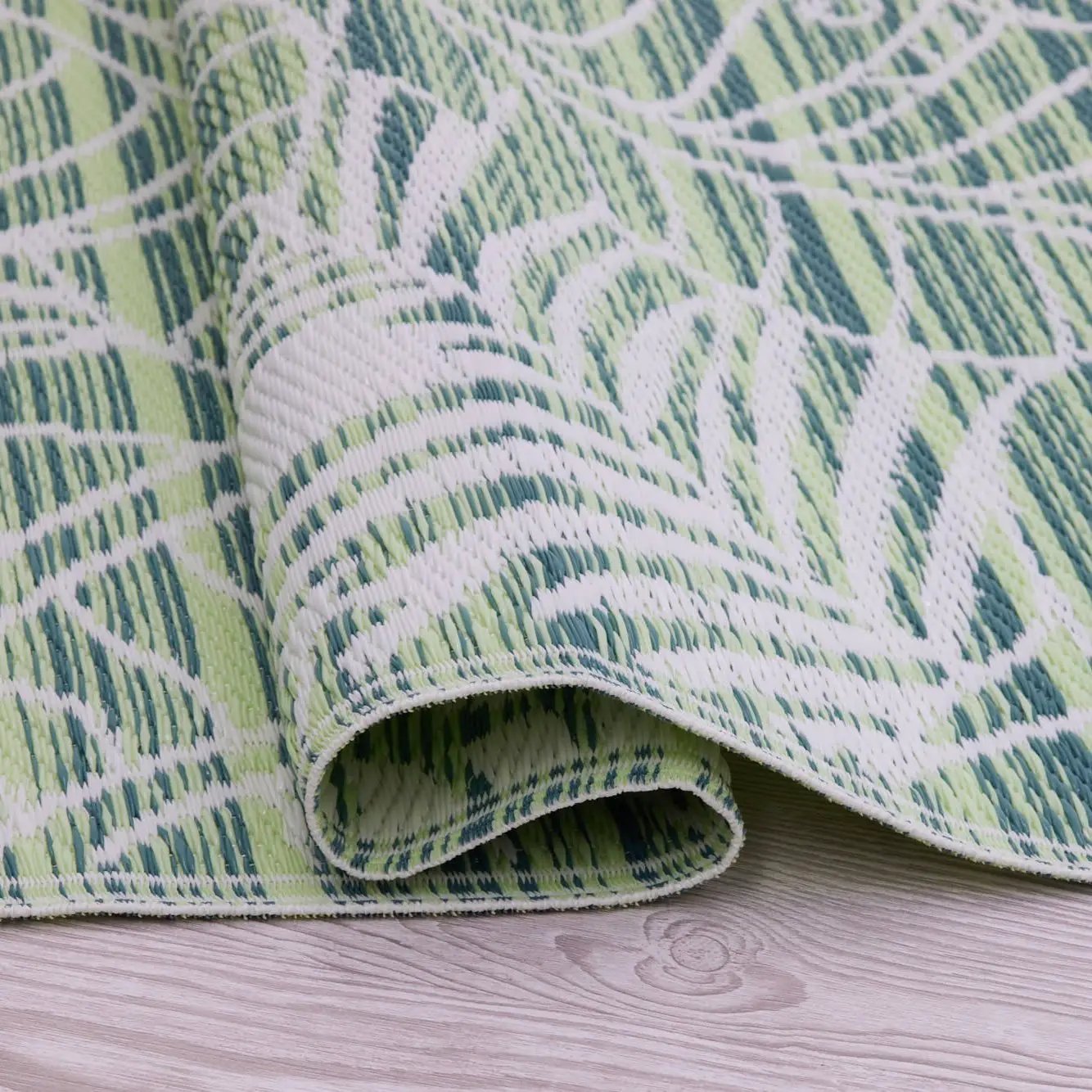 Manila - Green Outdoor Rug for Patio FINAL SALE