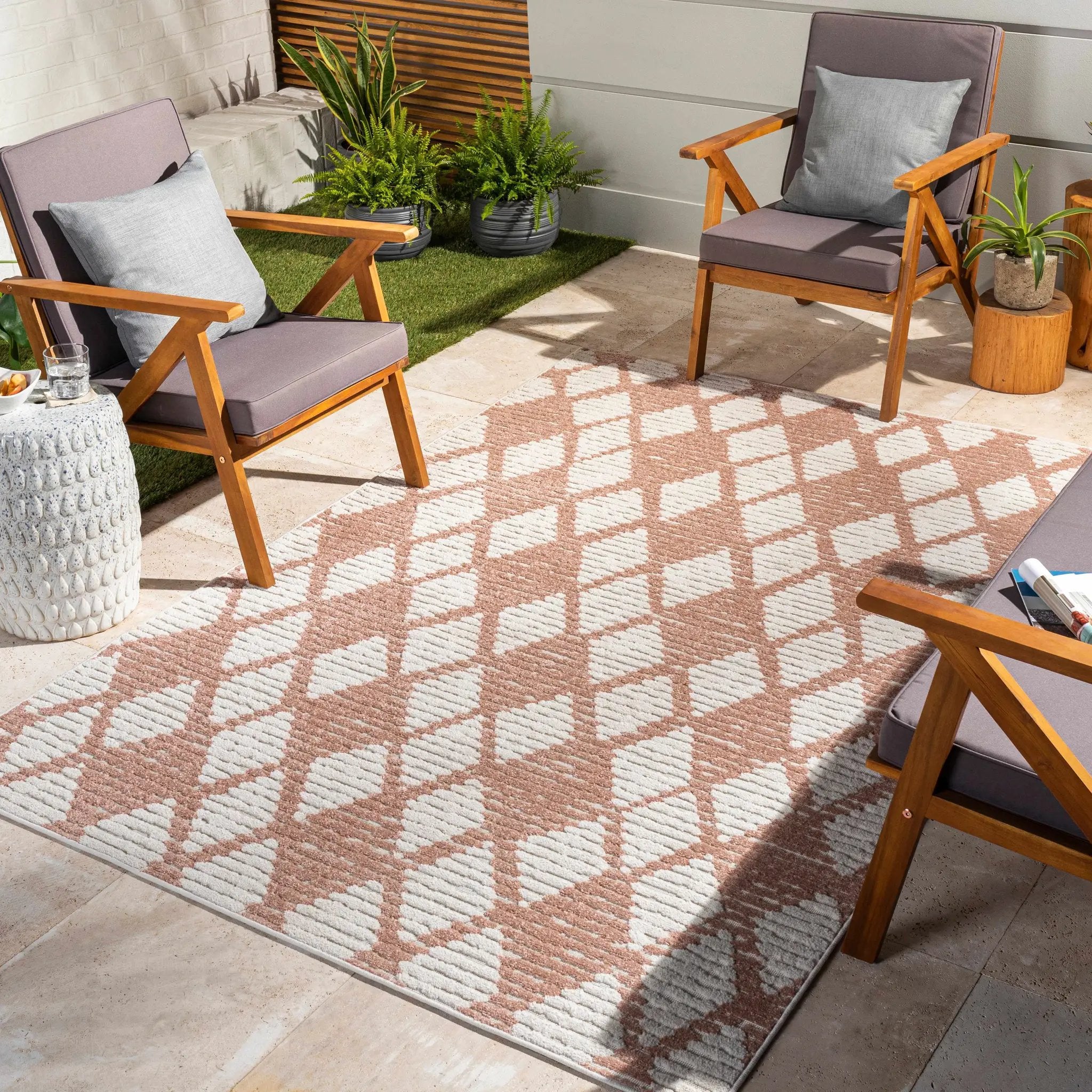 Mansilingan 3D Outdoor Area Rug - Clearance by Boutique Rugs