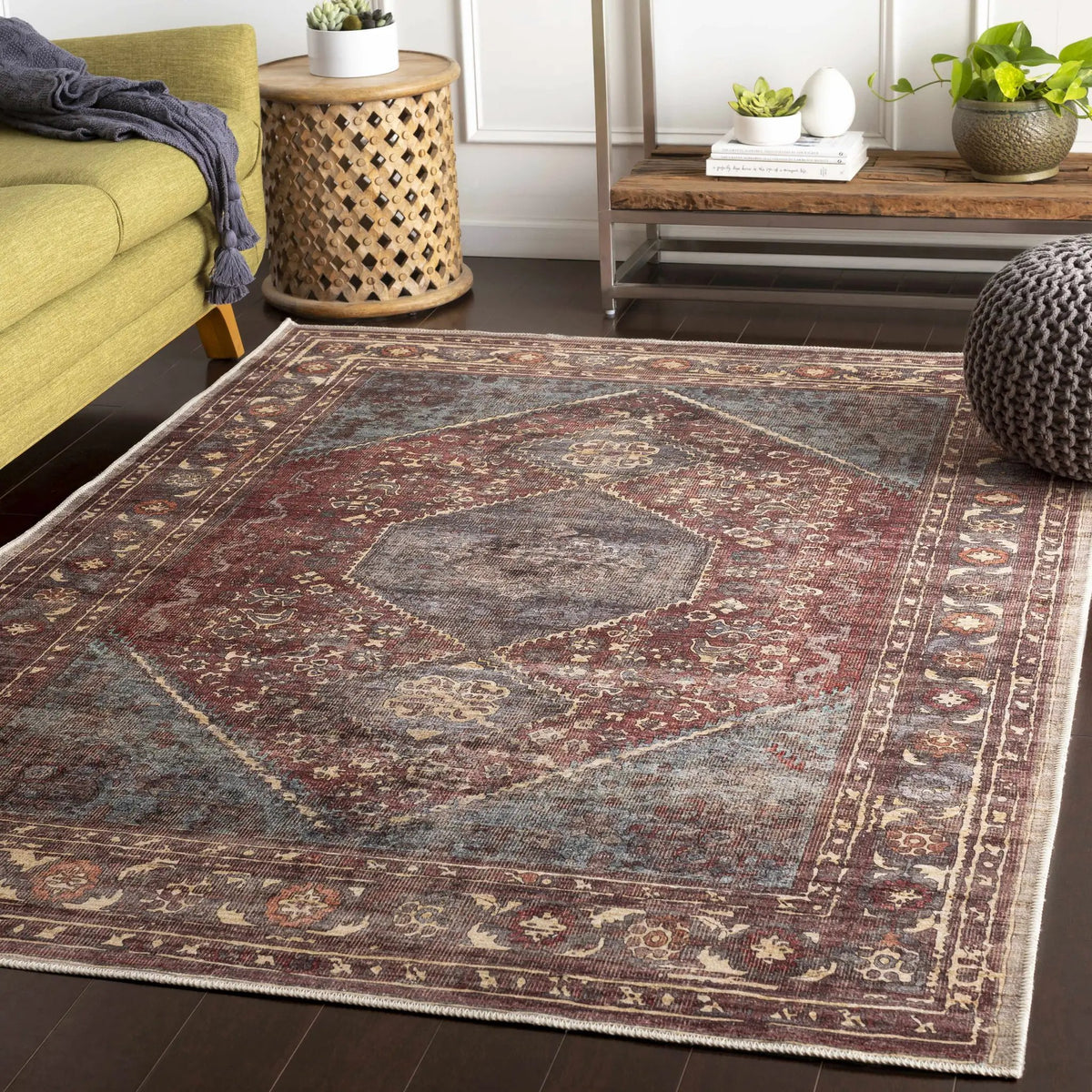 Maplesville Washable Area Rug - Clearance, installed in a room