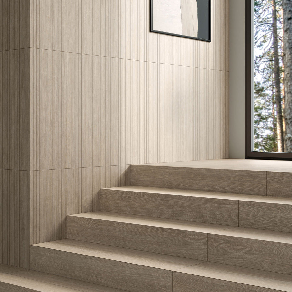 Areia Rectified Field Wood Look Porcelain Tiles 8x40 Porcelain Rectified 8x48 Tiles — 3