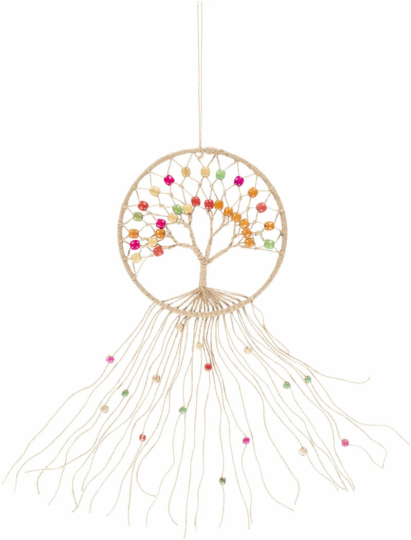 Mapua Colorful Beaded Macrame Wall Hanging Decor - Clearance by Boutique Rugs