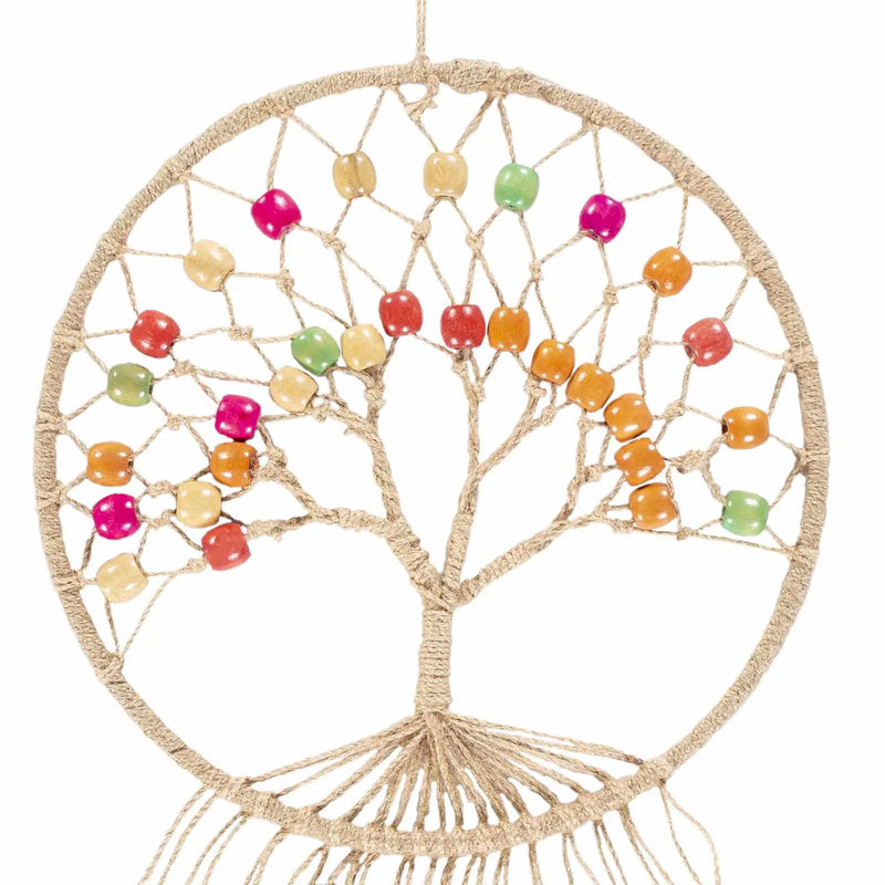 Mapua Colorful Beaded Macrame Wall Hanging Decor - Clearance by Boutique Rugs