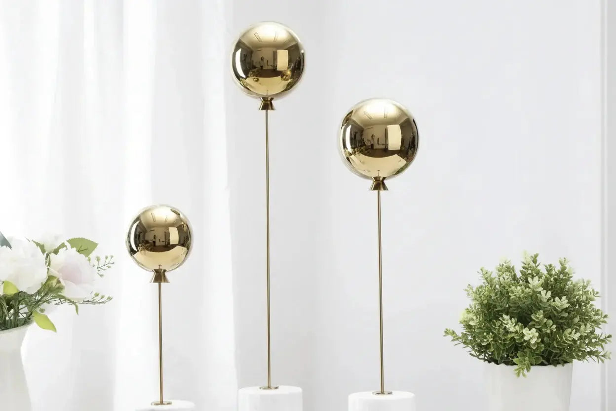 Balloon Sculpture Statue with Marble Base for Modern Home Decor by House Of Avana