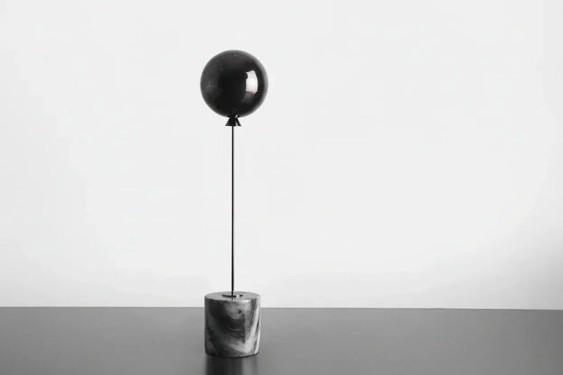 Balloon Sculpture Statue with Marble Base for Modern Home Decor by House Of Avana